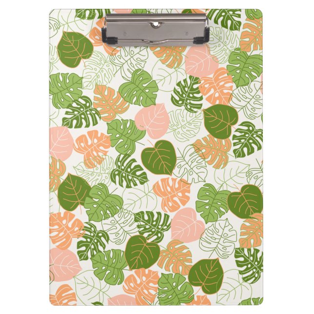 Tropical Monstera Leaf          Clipboard (Front)