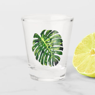 Tropical Monstera Leaf - Exotic Vacation Shot Glass