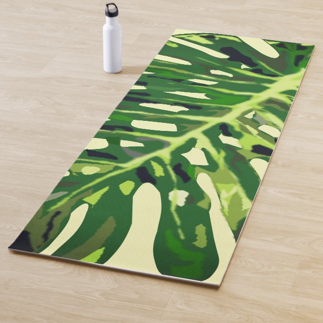 Tropical Monstera Leaf - Nature Relax Yoga Mat (In Situ)