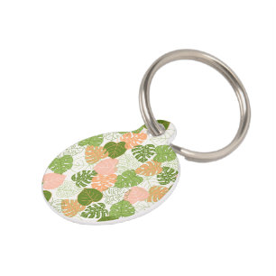 Tropical Monstera Leaf           Pet Tag