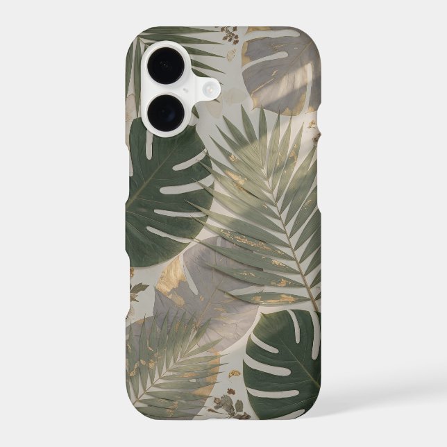 Tropical Monstera Leaf Phone Case | Green (Back)