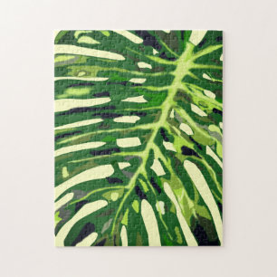 Tropical Monstera Leaf Puzzle