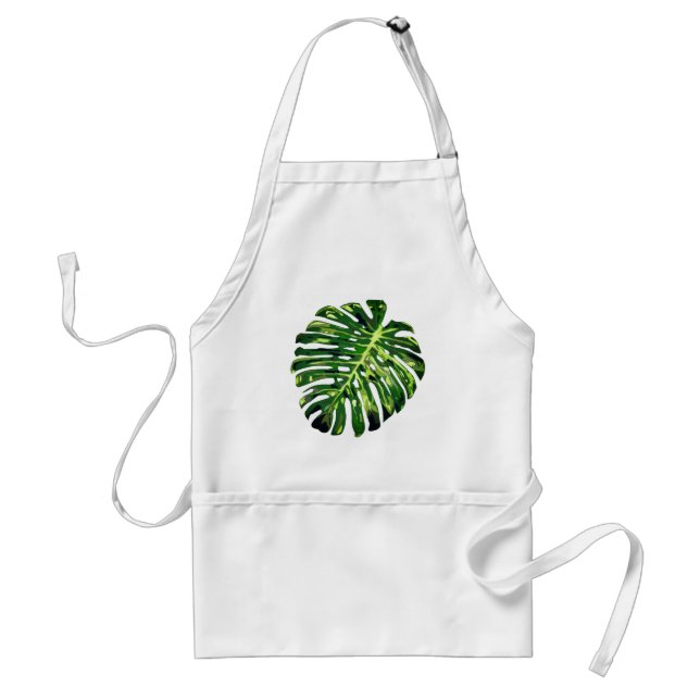 Tropical Monstera Leaf Standard Apron (Front)