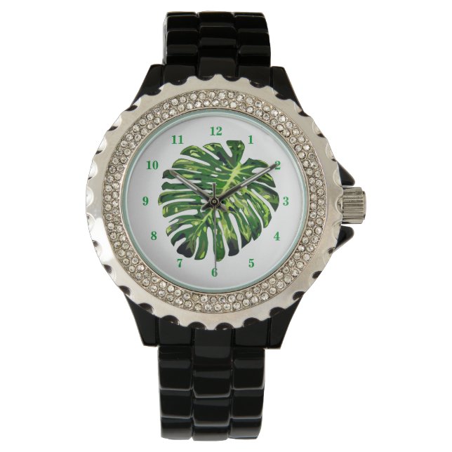 Tropical Monstera Leaf Watch (Front)