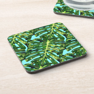 Tropical Monstera Leaves - Exotic Coaster