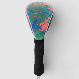Tropical Monstera Leaves Golf Head Cover