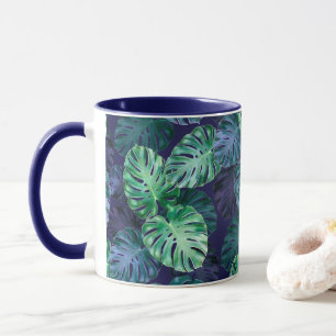 Tropical Monstera Leaves    Mug
