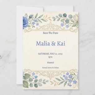 Tropical Monstera Save The Date