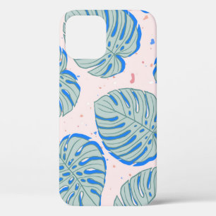 Tropical Monstera: Terrazzo Vintage Pattern iPhone 12 Case