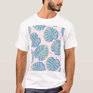Tropical Monstera: Terrazzo Vintage Pattern T-Shirt