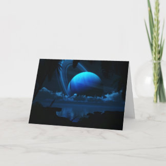 Tropical Moon Card