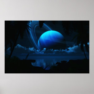 Tropical Moon of Thetis (Borderless) Poster