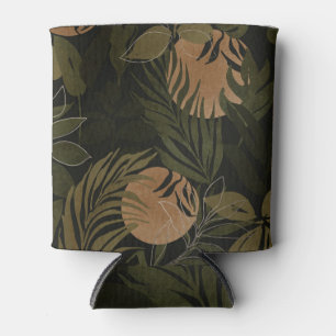 Tropical Moon Palm: Night Seamless Pattern Can Cooler