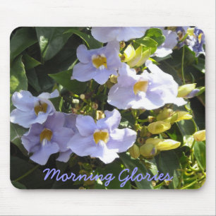Tropical Morning Glories Mouse Mat