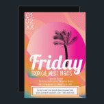 Tropical Music Nights Promotional Club Flyer Invitation<br><div class="desc">Tropical Club Flyers</div>