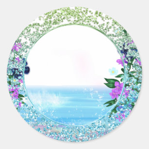 Tropical Mystical Ocean Floral Sticker