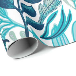 Tropical Nature Foliage Design Wrapping Paper