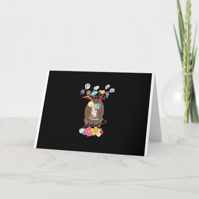 Tropical Nature's Bounty" Coconut Lemonade Art Holiday Card (Front)