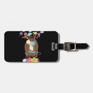Tropical Nature's Bounty" Coconut Lemonade Art Luggage Tag
