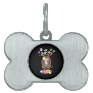 Tropical Nature's Bounty" Coconut Lemonade Art Pet Tag