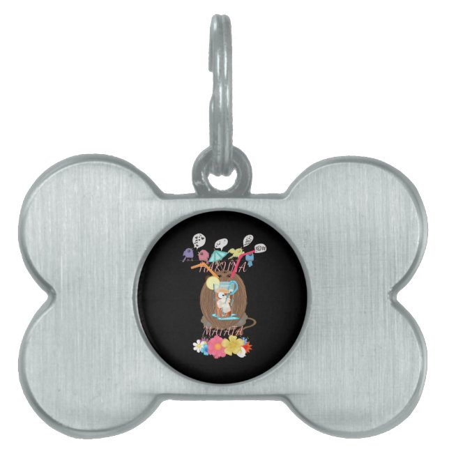 Tropical Nature's Bounty" Coconut Lemonade Art Pet Tag (Front)