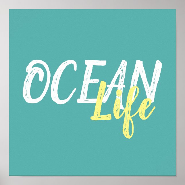 tropical nautical OCEAN LIFE | Poster (Front)