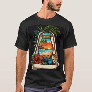  Tropical Neo-Traditional Tattoo Art T-Shirt