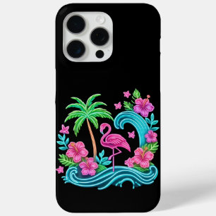 Tropical Neon Flamingo iPhone 15 Pro Max Case