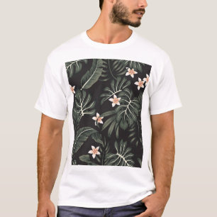 Tropical Night Flora: Exotic Vintage. T-Shirt