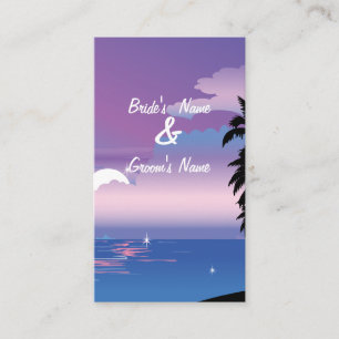 Tropical Night Website Wedding Card