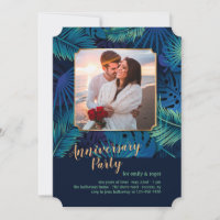 Tropical Night Wedding Anniversary Party
