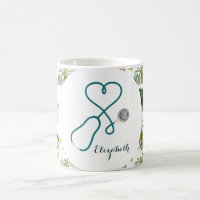 Tropical Nurse Practitioner Medical Monogrammed