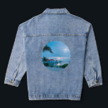 Tropical Oasis Denim Jacket: Palm Trees & Resort  Denim Jacket<br><div class="desc">Tropical Oasis Denim Jacket: Palm Trees & Resort Denim Jacket "Dive into a tropical escape with our Tropical Oasis Denim Jacket, featuring a stunning ocean view with palm trees and a luxurious resort backdrop. Perfect for those who love to bring a touch of paradise wherever they go." "her birthday, mother's...</div>