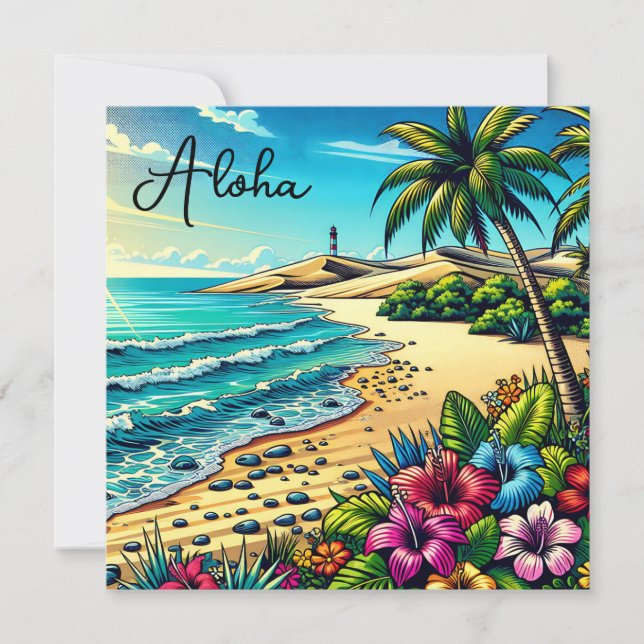 Tropical Ocean Aloha Vacation  (Front)