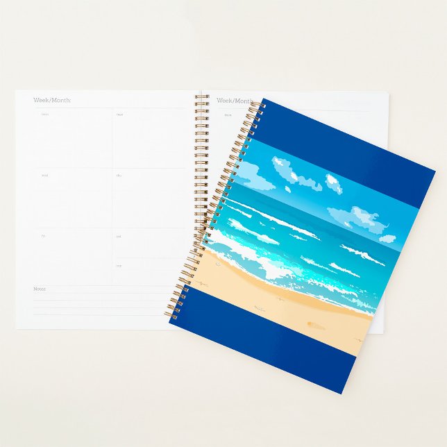 Tropical Ocean Beach Scene Coastal Landscape  Planner (Creator Uploaded)