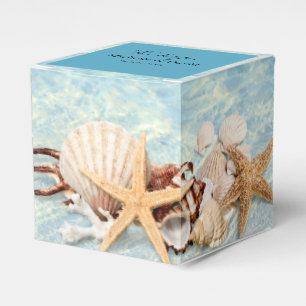 Tropical Ocean Beach Seashell Wedding Favour Box