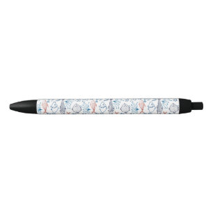 Tropical Ocean Fun Fish Underwater Black Ink Pen
