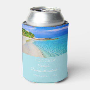 Tropical Ocean I Do Crew Bachelorette Party Can Cooler