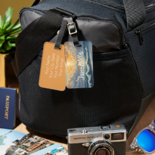Tropical Ocean Luggage Tag