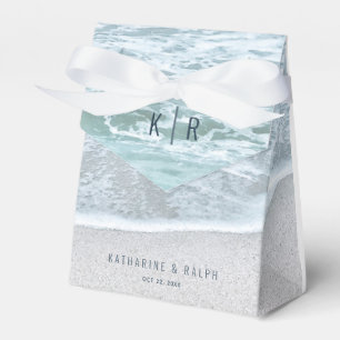 Tropical Ocean & Sandy Beach Wedding Favour Box