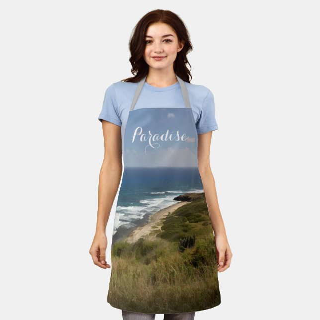 Tropical Ocean Sea Beach Nature Apron (Worn)