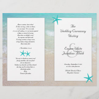 Tropical Ocean Starfish Christian Ceremony Program