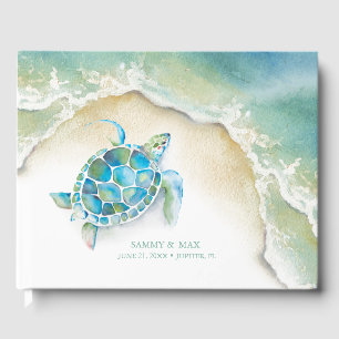 Tropical Ocean Wedding Guest Book