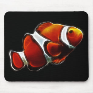 Tropical Orange Clownfish Clown Fish Mouse Mat