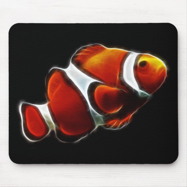 Tropical Orange Clownfish Clown Fish Mouse Mat (Front)