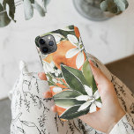 Tropical Orange & Flowers Watercolor Pattern<br><div class="desc">Tropical Orange & Flowers Watercolor Pattern</div>