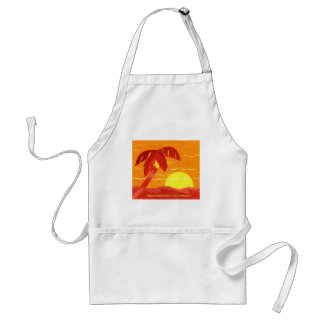 Tropical Orange Sunset Apron