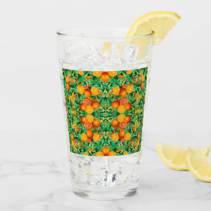 TROPICAL ORANGES GLASS TUMBLER