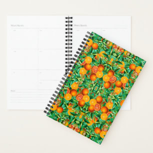 TROPICAL ORANGES MEN'S TIE PLANNER