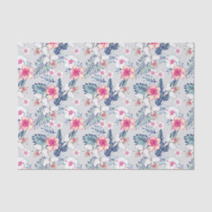 Tropical Orchid Floral Pattern Tissue Paper